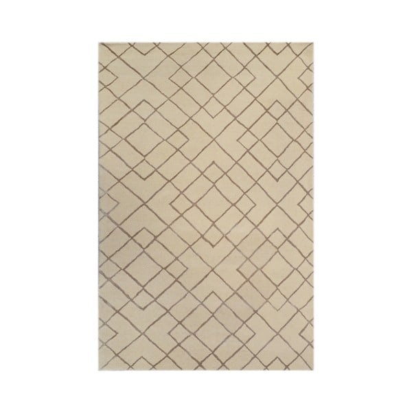 Ръчно тъфтинг килим Highway Cream, 183 x 122 cm - Bakero