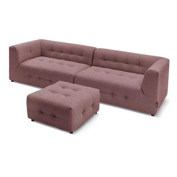 Тъмно розов диван 324 cm Kleber - Bobochic Paris-image-4