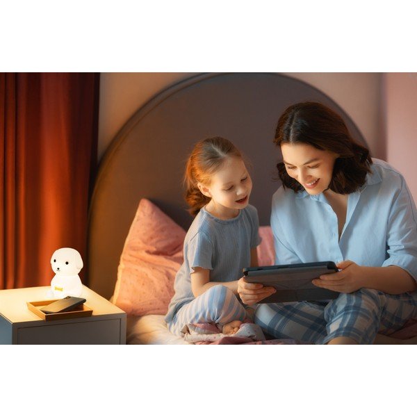 Бяла детска нощна лампа Leo – Fischer & Honsel-image-2