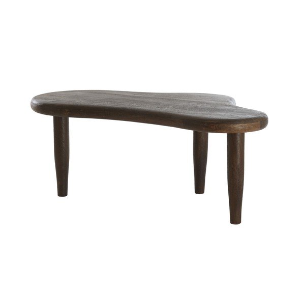 Масичка за кафе от масивно манго в тъмно естествен цвят 64x102 cm Canzo – Light & Living