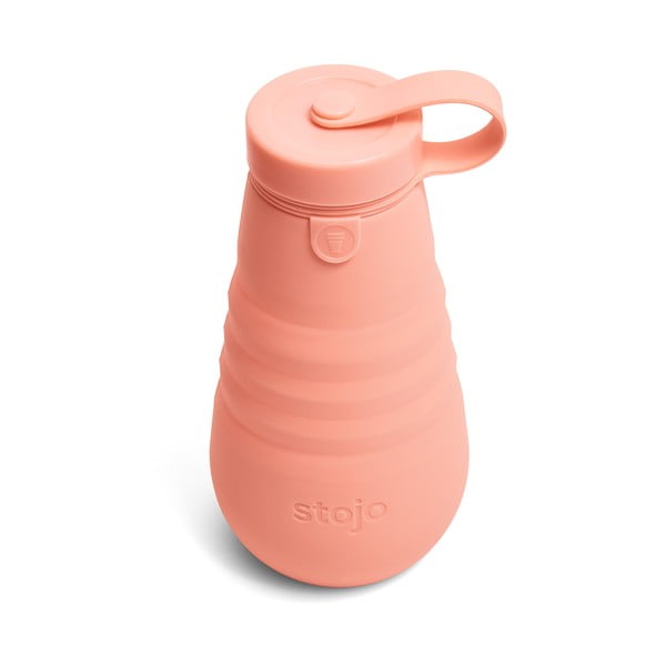 Оранжева сгъваема бутилка Бутилка кайсия, 590 ml Spring - Stojo-image-1