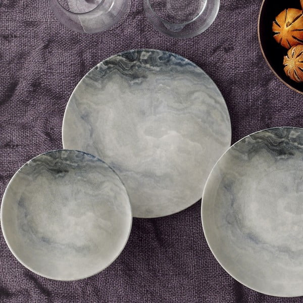 Комплект за хранене от порцелан 24 бр. Lagoon - Güral Porselen-image-1