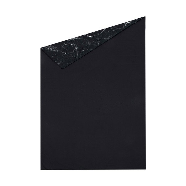 Черно спално бельо за единично легло от памучен перкал , 150 x 220 cm - Westwing Collection-image-2