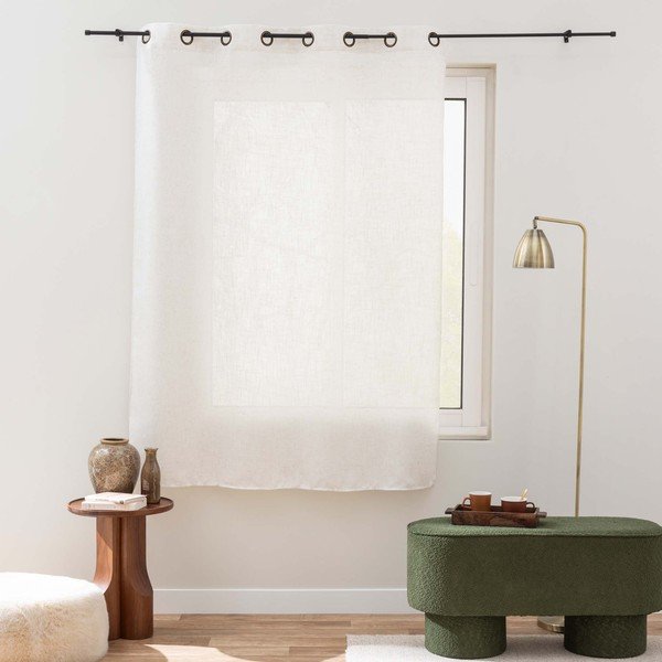 Кремаво перде 140x240 cm Pauline – douceur d'intérieur-image-1