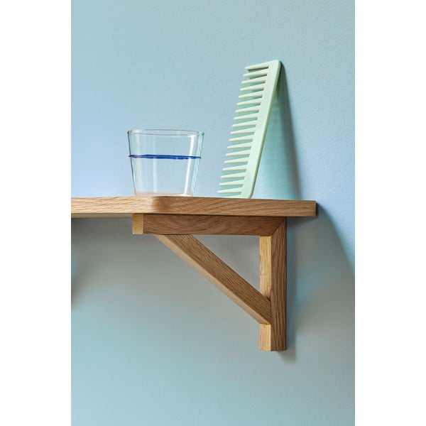 Стенен рафт от декор от дъб в естествен цвят 60 cm Arki – Hübsch-image-2