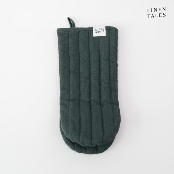 Ленена ръкавица за фурна Forest Green – Linen Tales-image-2