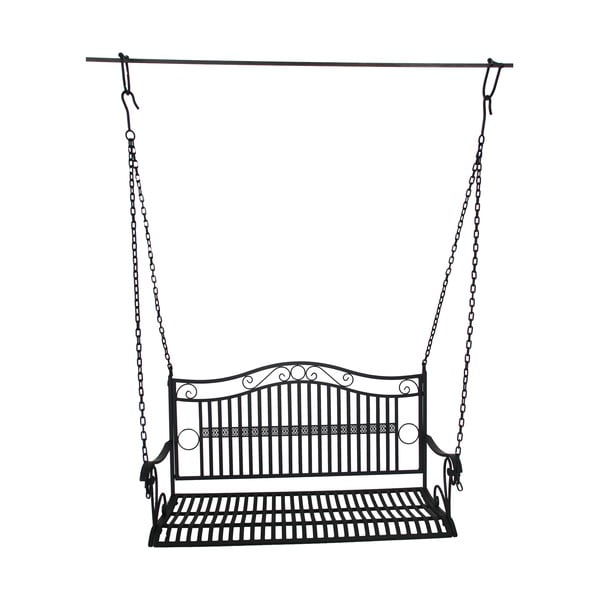 Черна метална градинска люлка Cumbal – Garden Pleasure