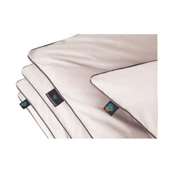 Светлосива завивка от египетски памук 155x200 cm Perla - WeLoveBeds-image-2