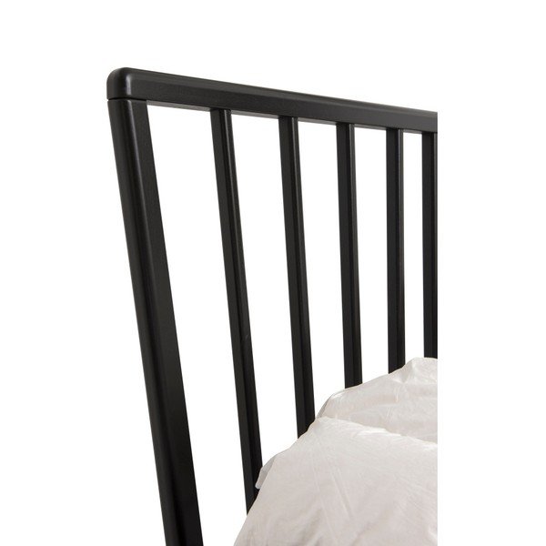 Černá ručně vyráběná postel z masivního březového dřeva Kiteen Melodia, 160 x 200 cm-image-2