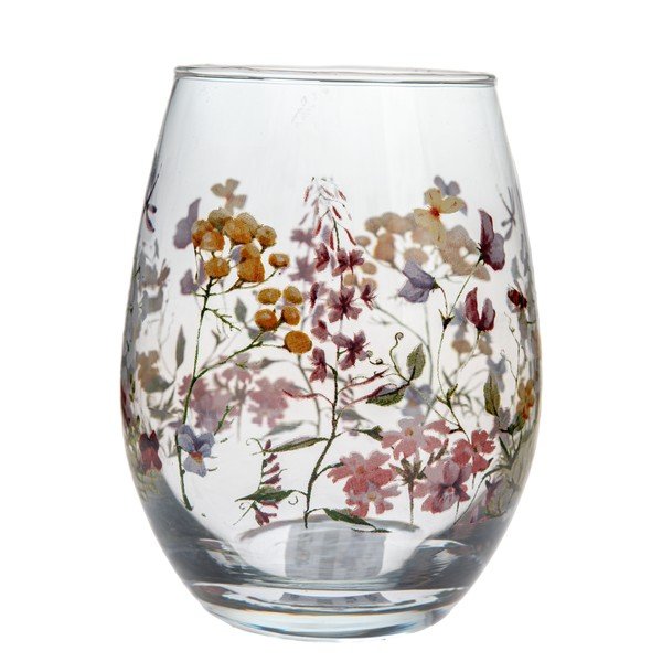 Стъклена чаша 420 ml Flowers – Dakls