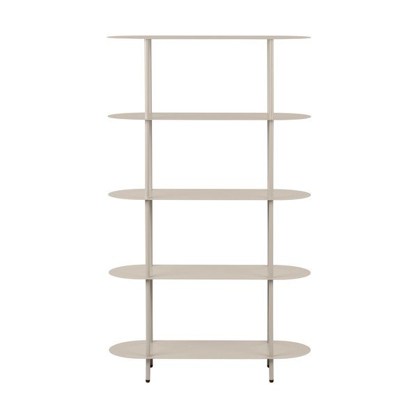 Бежов метален стелаж 90x150x31 cm Rieti – House Nordic