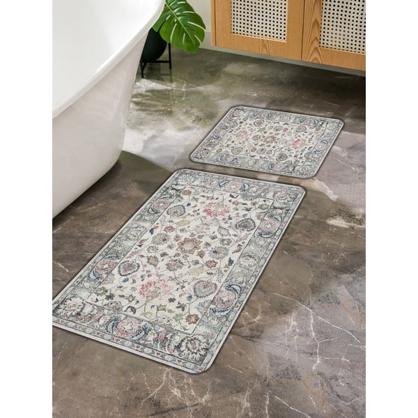 Сиви изтривалки за баня в комплект от 2 броя 60x100 cm - Mila Home-image-2