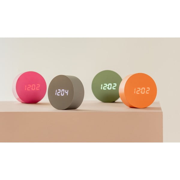 Дигитална аларма ø 9 cm Spry Round – Karlsson-image-1