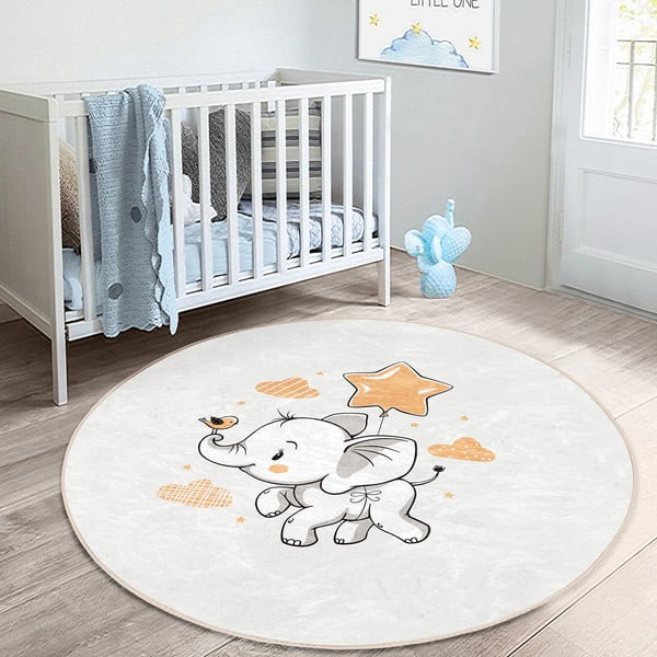 Кремав детски килим ø 100 cm Comfort - Mila Home-image-2