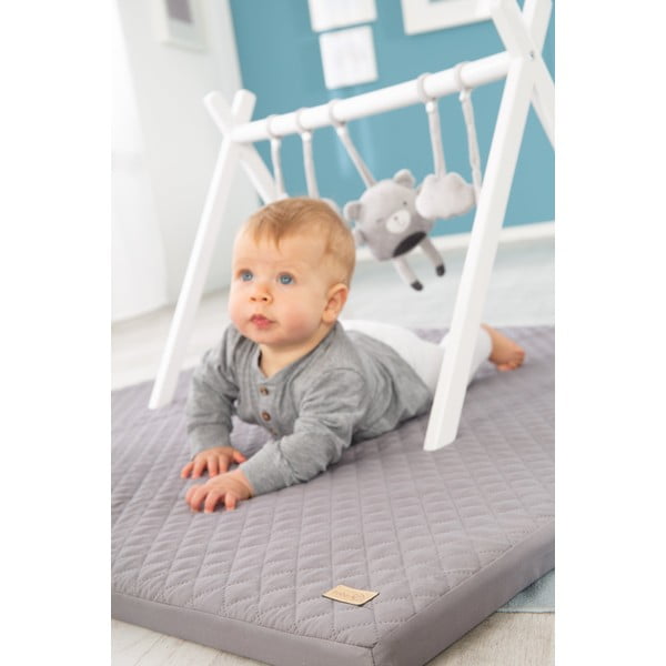 Тъмносиво детско килимче за игра 120x120 cm Style – Roba-image-3