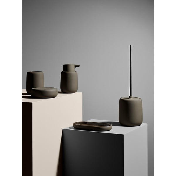 Кафяв керамичен органайзер за баня - Blomus-image-1