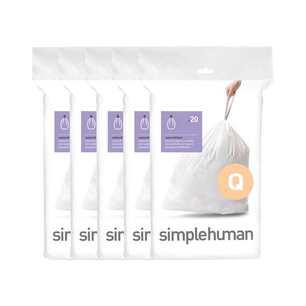 Изтеглящи се торби за боклук 100 бр. 65 l Q – simplehuman