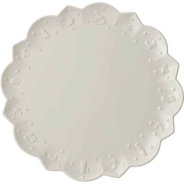 Бяла порцеланова чиния с коледен мотив Villeroy & Boch, ø 33,7 cm - Villeroy&Boch