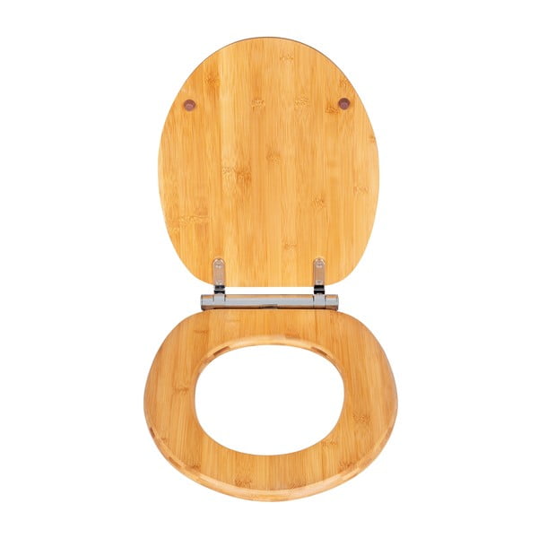 Дървена тоалетна седалка с лесно затваряне Бамбук, 35 x 41 cm - Wenko-image-1