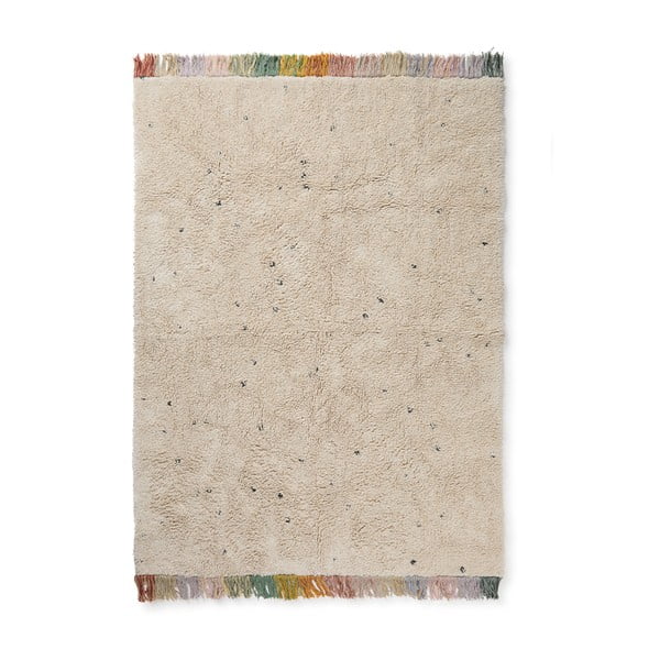 Кремав ръчно изработен памучен детски килим подходящ за пране 170x240 cm Stardust – Lorena Canals