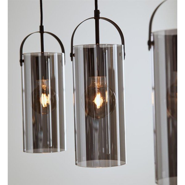 Черна висяща лампа за таван , 3 крушки Glory - Markslöjd-image-1