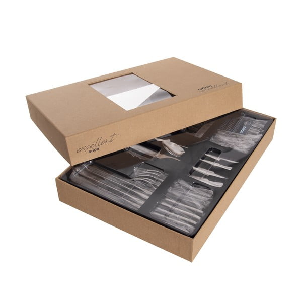 Прибори за хранене от неръждаема стомана в сребрист цвят 24 бр. Mirror – Orion-image-4