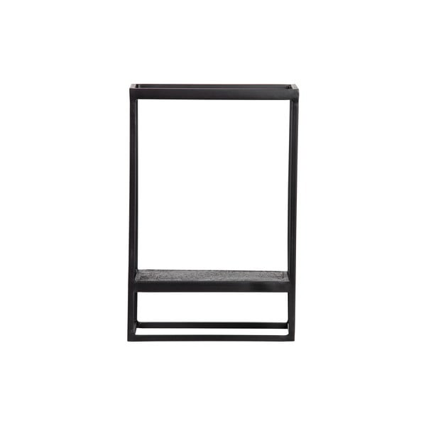 Черна метална стойка за стена 40x60 cm Febe - WOOOD