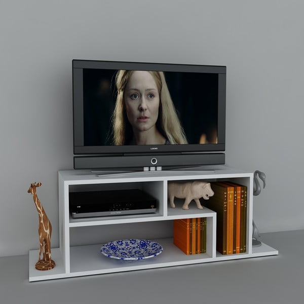 Stolek na televizi Fagus White, 29,5x120x41,8 cm