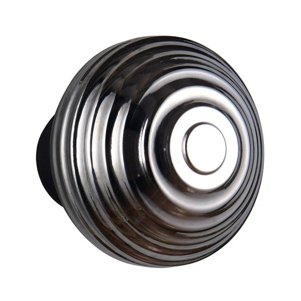 Тъмносива стъклена LED стенна лампа с USB ø 15,5 cm Earl – Reality