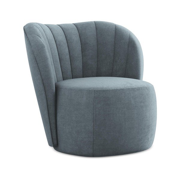 Синьо  шенилово кресло Keloa – Makamii