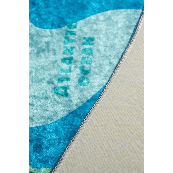 Син детски нехлъзгащ се килим , 100 x 160 cm Map - Conceptum Hypnose-image-1