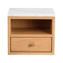 Нощно шкафче с плот от имитация на мрамор естествено Whitmore – Rowico