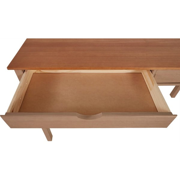 Работна маса от борова дървесина, дължина 140 cm Gava - Støraa-image-4