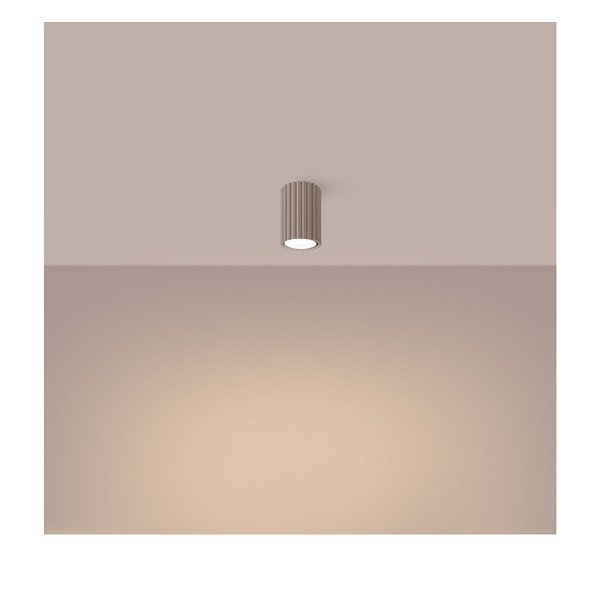 Кафяво-сив метален прожектор ø 6,5 cm Gleam – Sollux-image-1