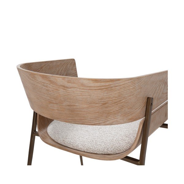 Тапицирани трапезни столове в комплект с подлакътници 2 бр. в естествен цвят Naia – MOME-image-3