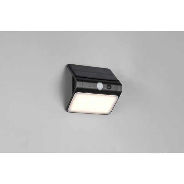 LED стенно външно осветително тяло със соларен панел (височина 12 cm) Olinda – Reality-image-1