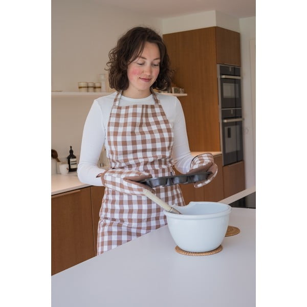 Памучни кухненски ръкавици в комплект от 2 бр. Gingham – Tiseco Home Studio-image-1