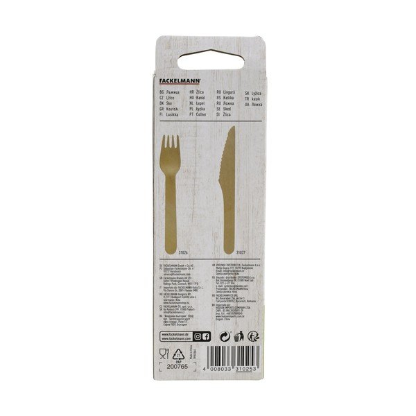 Комплект от 30 дървени лъжици Nature - Fackelmann-image-2