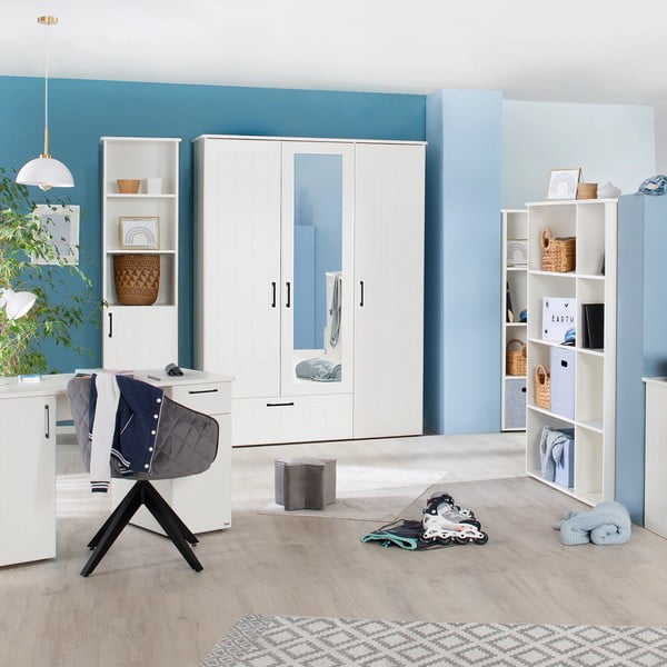 Бяла детска етажерка 111x146 cm Sylt - Roba-image-1