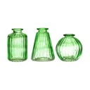 Комплект от 3 зелени стъклени вази Bud - Sass & Belle