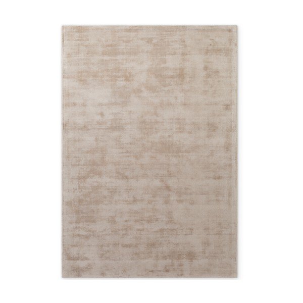 Бежов ръчно изработен килим от вискоза 80x150 cm Noemi – Vikosa