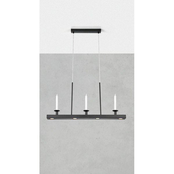 Черно метално LED затъмняващо се висящо осветително тяло Dining – Markslöjd-image-1