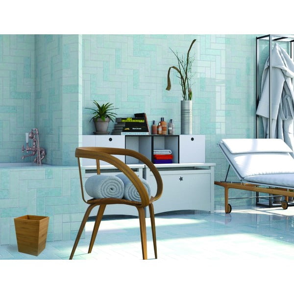 Бамбуково кошче за боклук в естествен цвят 3 l – MSV-image-1