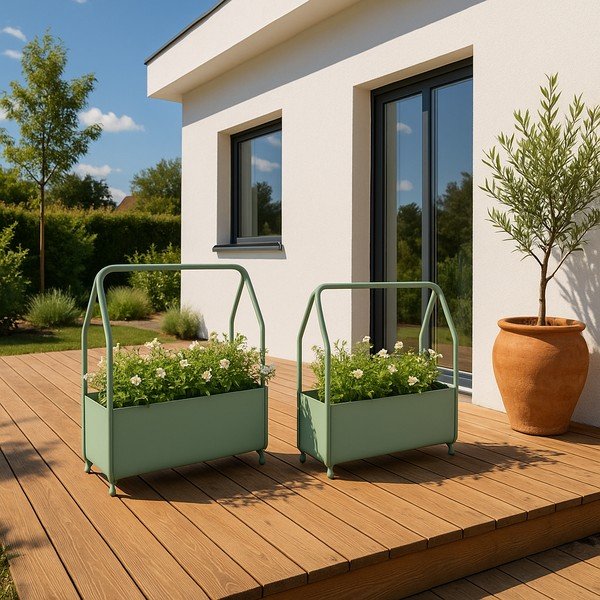 Саксия за цветя 52 cm Keyra   – Bizzotto-image-1