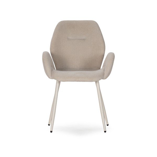 Бежови тапицирани трапезни столове в комплект 2 бр. Ansu – Marckeric-image-2