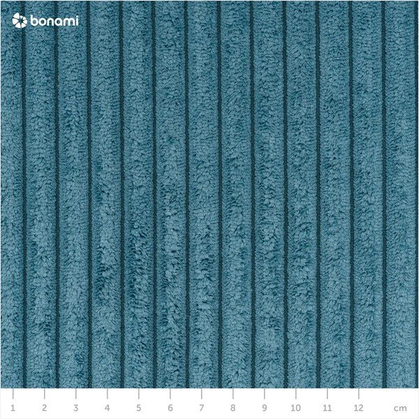 Модул за диван от син велур, централна част Nihad modular - Bobochic Paris-image-4