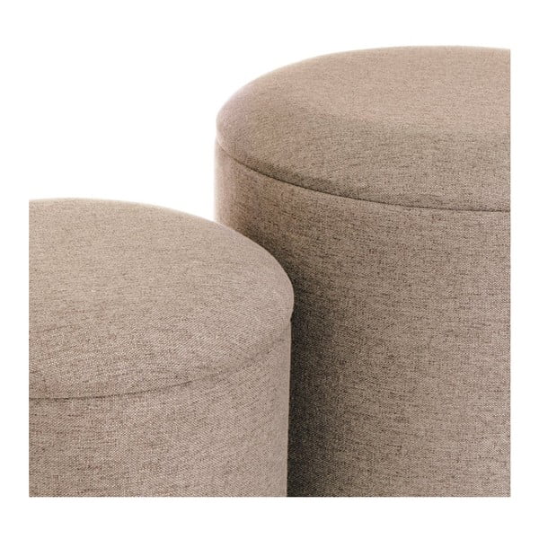 Светлокафяви табуретки в комплект 2 бр. – Casa Selección-image-2