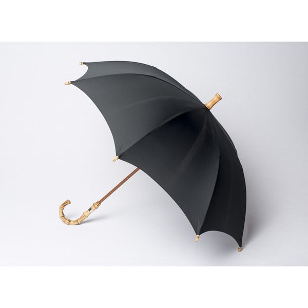Бамбуков чадър за мъже, черен - Alvarez Romaneli