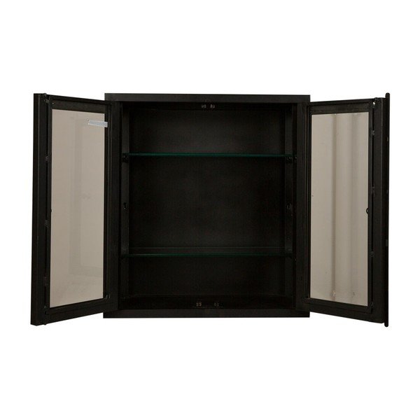 Černá kovová nástěnná skříňka Canett Nino-image-1