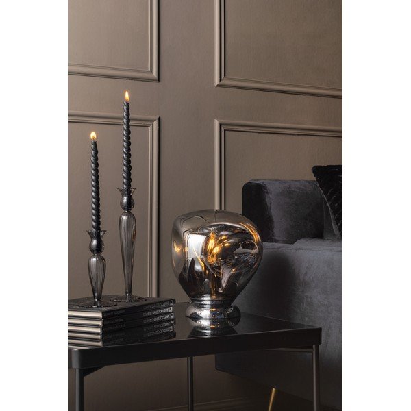 Свещник от кафяво стъкло, височина 17 cm Swirl - PT LIVING-image-1